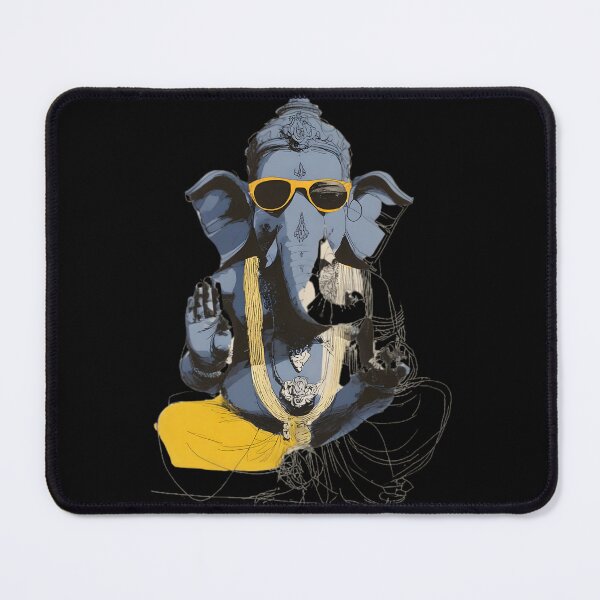 Item preview, Cool Elephant Blessing Pose Yellow Sunglasses Line Art Pop Art designed and sold by PANNARUK THAILAND.