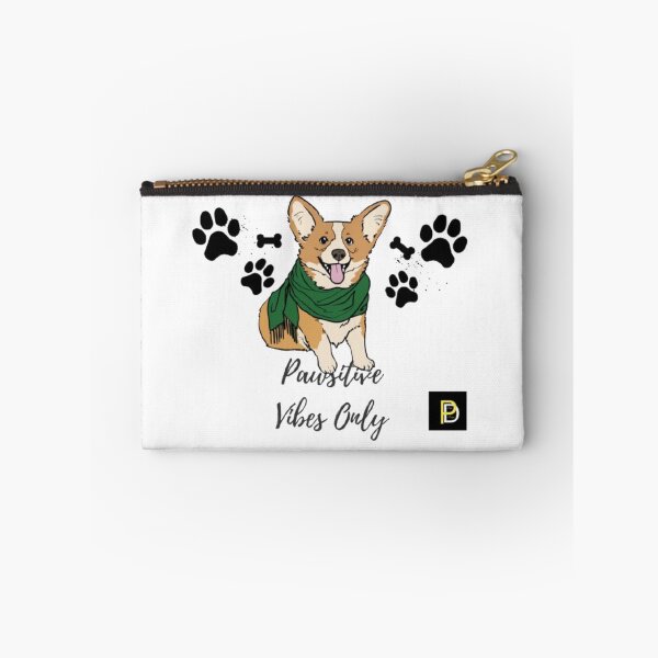 Item preview, Pawsitive Vibes Only Cute Corgi Dog Pun designed and sold by SMinimalist613.