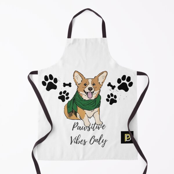 Item preview, Pawsitive Vibes Only Cute Corgi Dog Pun designed and sold by SMinimalist613.