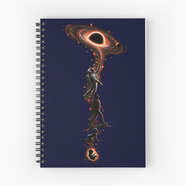 Item preview, Human Evolution to Black Hole - Cosmic Astronaut Sci-Fi Space Art designed and sold by SVox.
