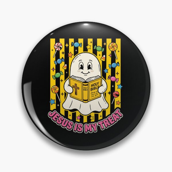 Item preview, Cute Halloween Ghost, Jesus is my Treat designed and sold by Parallel Label .