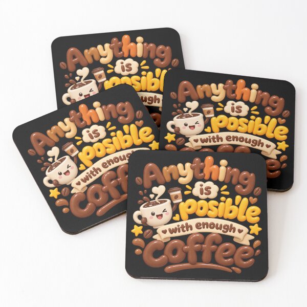 Item preview, Anything Is Possible With Enough Coffee – Gen Z Coffee Lover Quote designed and sold by ManggaeJM.
