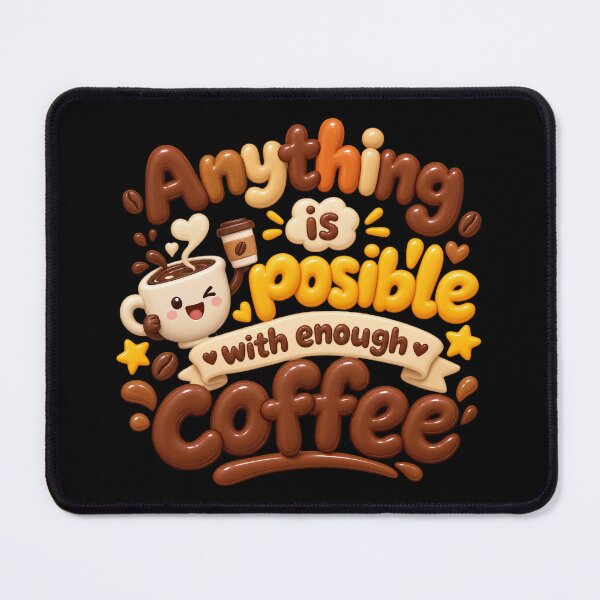 Item preview, Anything Is Possible With Enough Coffee – Gen Z Coffee Lover Quote designed and sold by ManggaeJM.