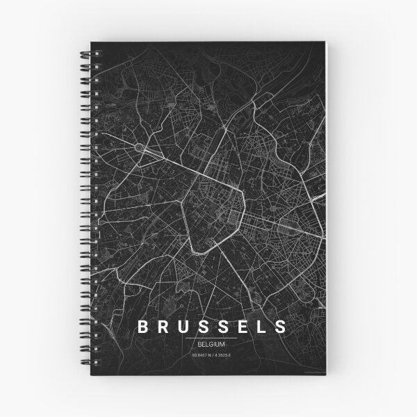 Item preview, Brussels Map Print | Minimalist Noir City Map | Brussels Wall Art Poster designed and sold by Lovely Maps.