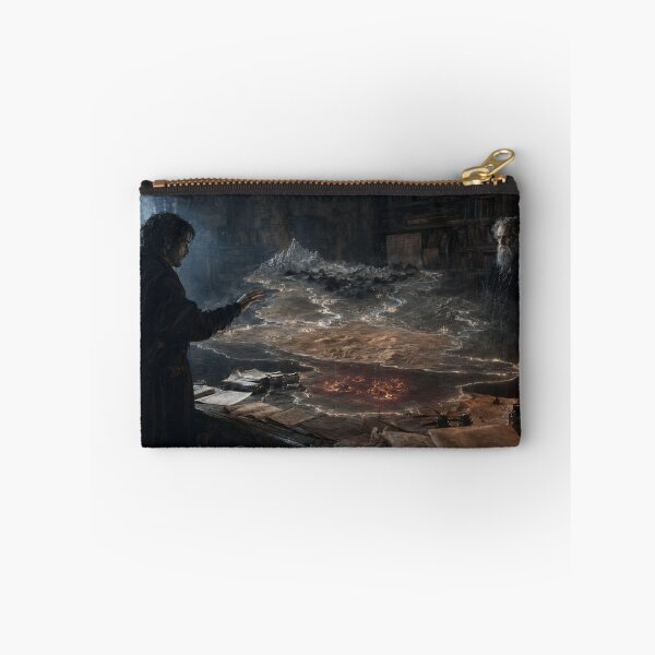 Item preview, Dark Fantasy Wizard and Enchanted World Map | Arcane Library Magic Art | Epic Fantasy Wall Art designed and sold by Element Horizon Studio.