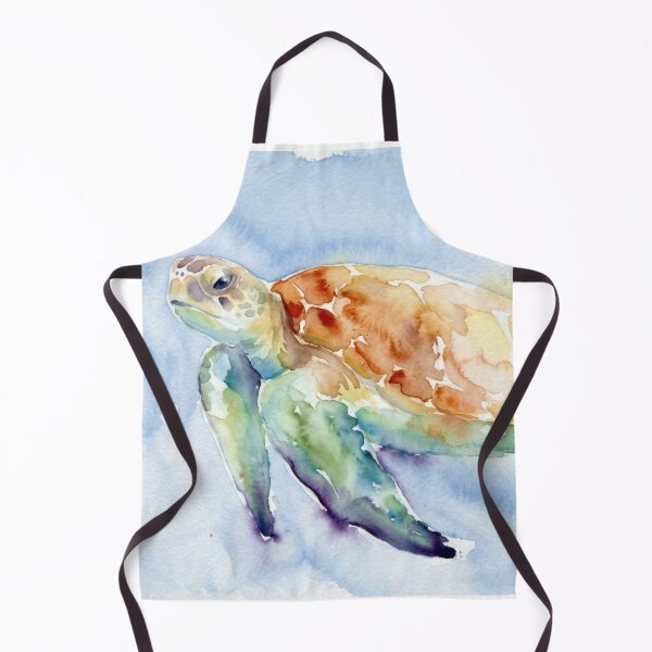Item preview, Sea Turtle Watercolor, Rust and Teal designed and sold by caracatita75.