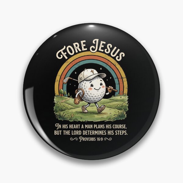 Item preview, Cute Golfer, FORE Jesus Proverbs 16:9 designed and sold by Parallel Label .