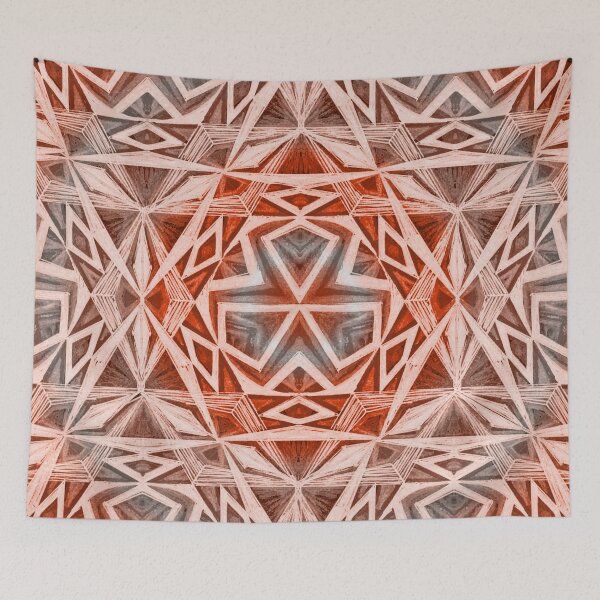 Item preview, Terracotta Rainbow Triad in Hexagon designed and sold by Cveti Dinkova.