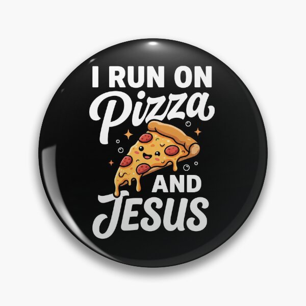 Item preview, I RUN ON Pizza and Jesus  designed and sold by Parallel Label .