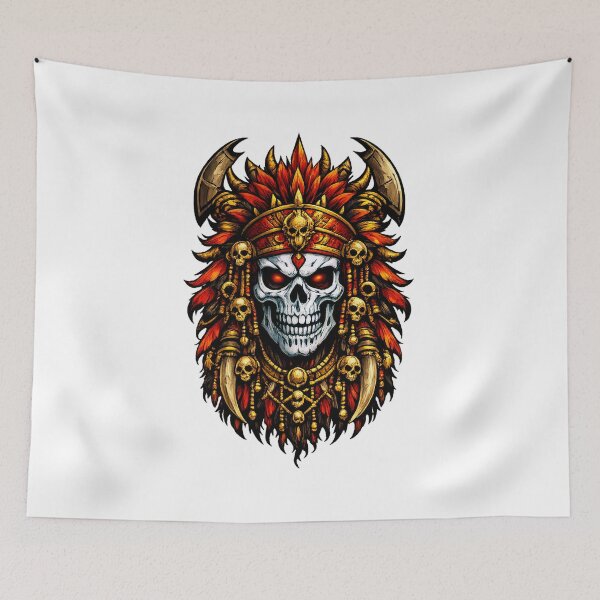 Item preview, Featherd Skull designed and sold by Digital-Art-Works-UK.