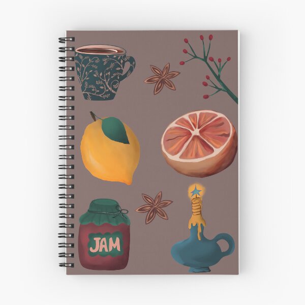 Item preview, Autumnal Tea and Citrus Cottagecore Illustration designed and sold by Vita-Kvitash.