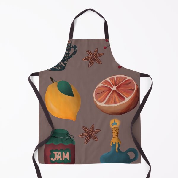 Item preview, Autumnal Tea and Citrus Cottagecore Illustration designed and sold by Vita-Kvitash.