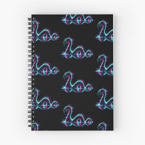 Item preview, Lochness Monster – Neon Glitch Cryptid designed and sold by JupiterGlitchEmpire.