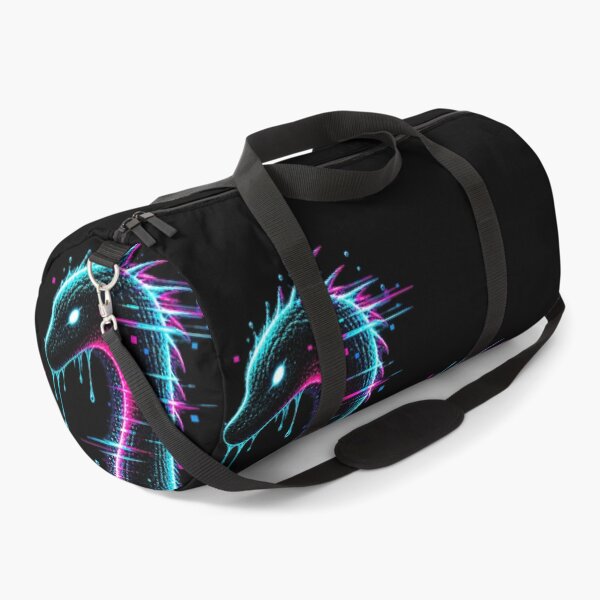 Item preview, Lochness Monster – Neon Glitch Cryptid designed and sold by JupiterGlitchEmpire.