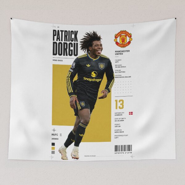 Aperçu de l'œuvre Patrick Dorgu | Manchester United créée et vendue par Sector 99.