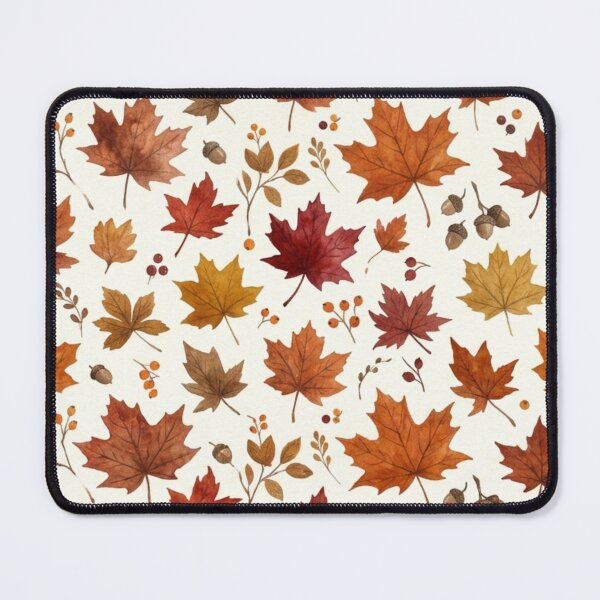 Item preview, Autumn Maple Leaves Watercolor Seamless Pattern designed and sold by FashioonTrends.