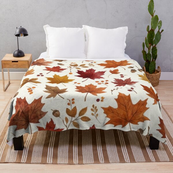 Item preview, Autumn Maple Leaves Watercolor Seamless Pattern designed and sold by FashioonTrends.
