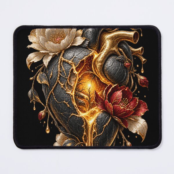 Item preview, Heart of Gold — Gilded Botanical Anatomical Art designed and sold by RenderSpace.