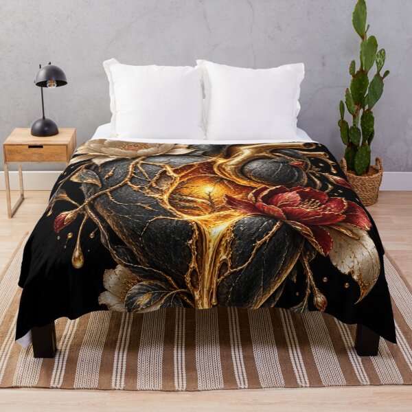 Item preview, Heart of Gold — Gilded Botanical Anatomical Art designed and sold by RenderSpace.