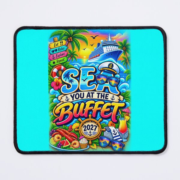Item preview, TRAVEL COLLECTION - FAMILY CRUISE - TRAVEL COLLECTION - SEA YOU AT THE BUFFET • 2027 designed and sold by WheelieGdArt.