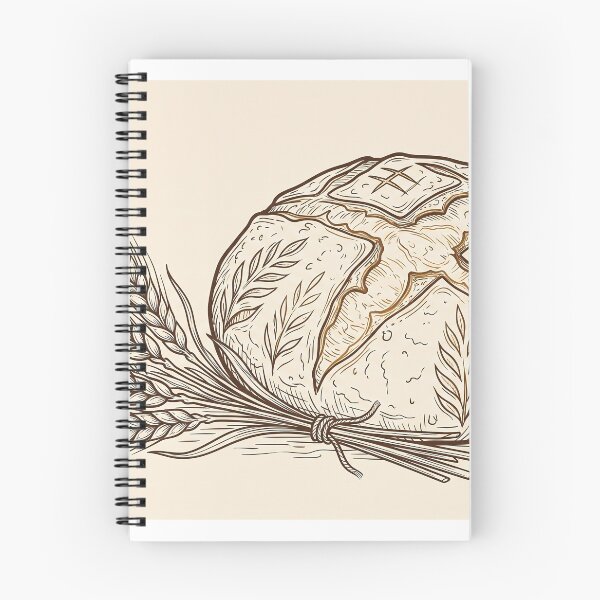 Item preview, Artisan Sourdough Bread - Rustic Bakery Line Art Sticker designed and sold by MissoStudio.
