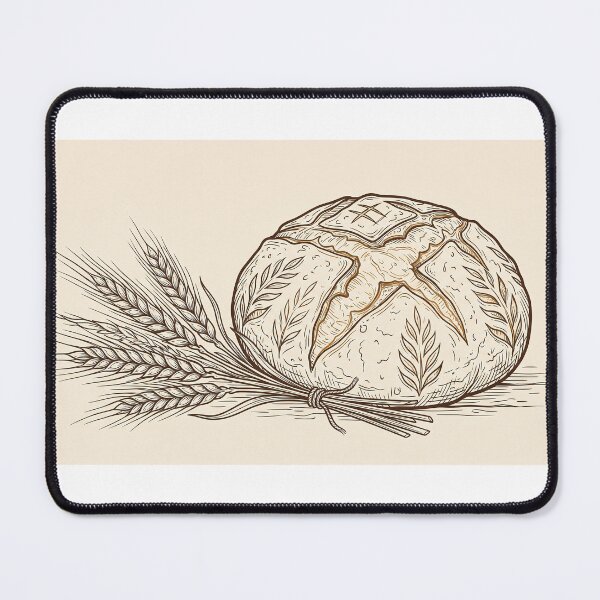 Item preview, Artisan Sourdough Bread - Rustic Bakery Line Art Sticker designed and sold by MissoStudio.