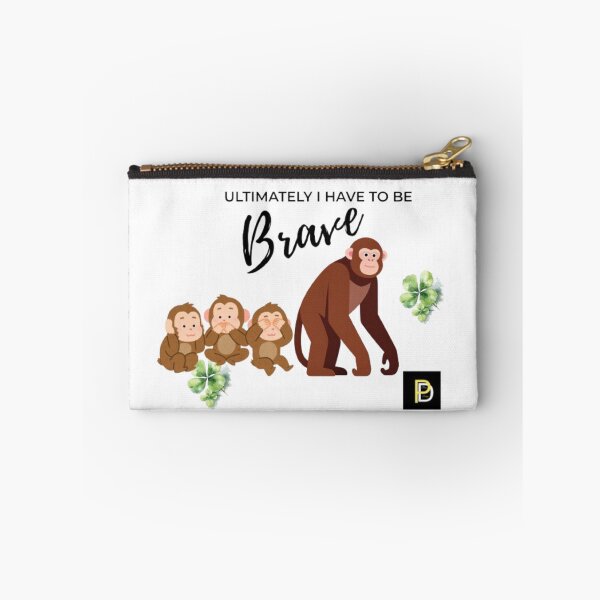 Item preview, Ultimately I Have To Be Brave Cute Monkey Family designed and sold by SMinimalist613.