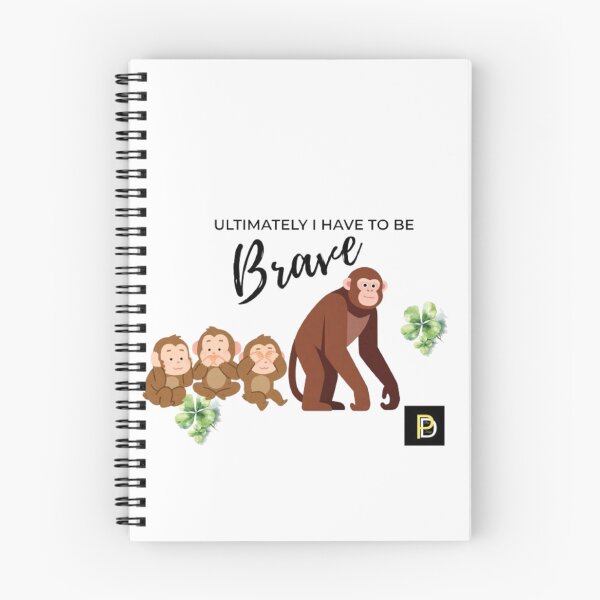 Item preview, Ultimately I Have To Be Brave Cute Monkey Family designed and sold by SMinimalist613.