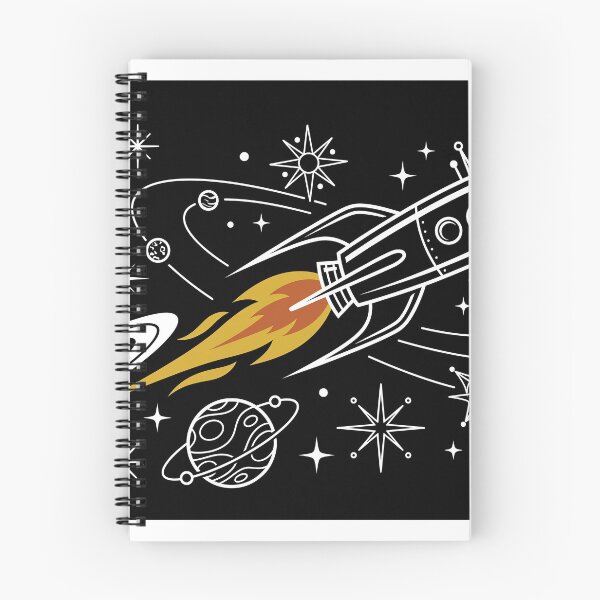 Item preview, Retro Atomic Rocket Ship - Mid-Century Space Age Sticker designed and sold by MissoStudio.
