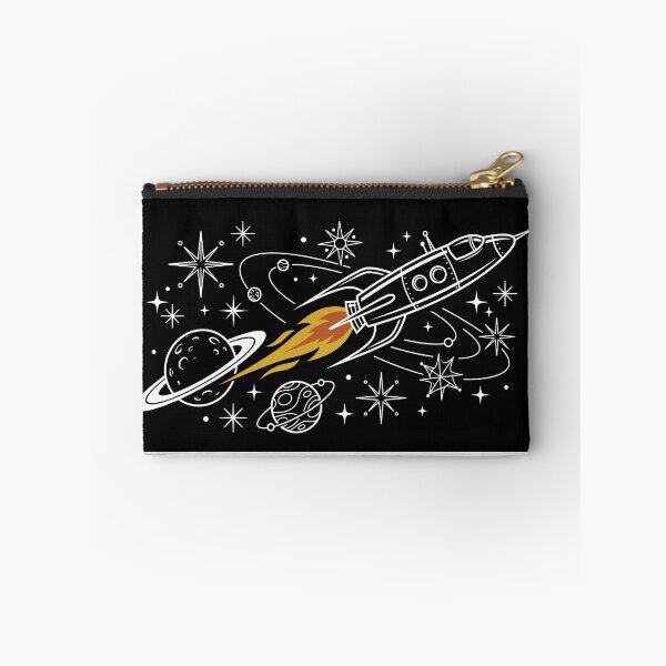 Item preview, Retro Atomic Rocket Ship - Mid-Century Space Age Sticker designed and sold by MissoStudio.