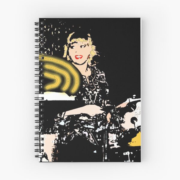 Item preview, girl drummer on dark background digitized by photoprapher designed and sold by Lynn Bly.