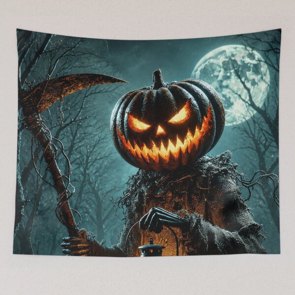 Item preview, Pumpkin Reaper Halloween – Grim Reaper Jack O Lantern Gothic Horror designed and sold by DrakariArt.