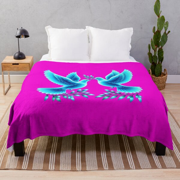 Item preview, Glowing Blue Doves of Peace designed and sold by MagicCrystal.