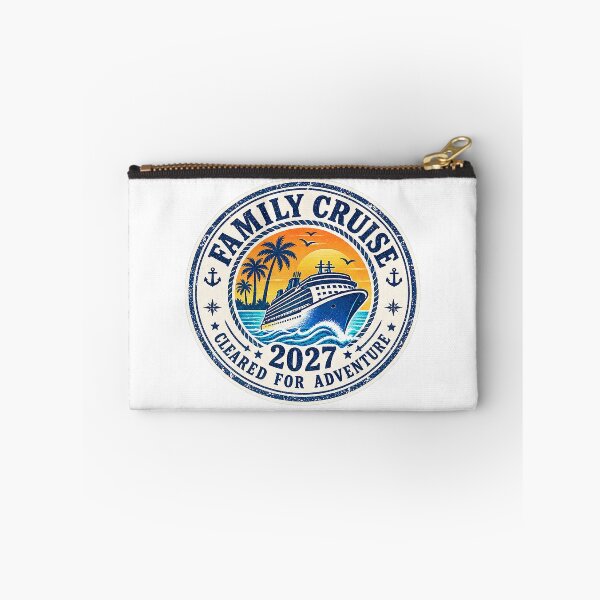 Item preview, TRAVEL COLLECTION - FAMILY CRUISE - PASSPORT - IMMIGRATION STAMP - HOTEL STICKER TAG • 2027 - CLEARED FOR ADVENTURE designed and sold by WheelieGdArt.
