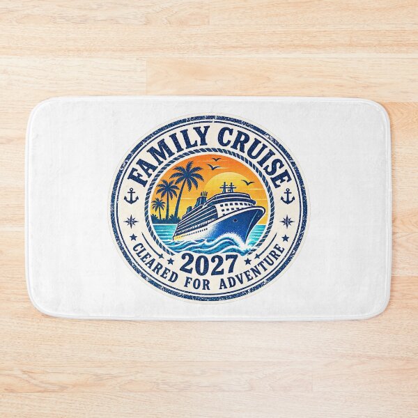 Item preview, TRAVEL COLLECTION - FAMILY CRUISE - PASSPORT - IMMIGRATION STAMP - HOTEL STICKER TAG • 2027 - CLEARED FOR ADVENTURE designed and sold by WheelieGdArt.