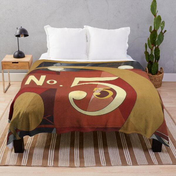 Item preview, Art Deco Wall Art, The Figure 5 in Gold Print, Charles Demuth Vintage Modernist Art designed and sold by RickE.
