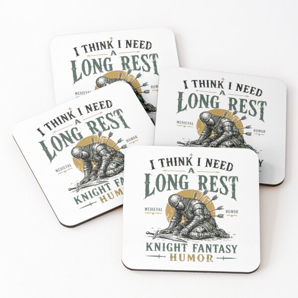 Item preview, I Think I Need A Long Rest Knight Medieval Fantasy Humor designed and sold by JonesFlora2025.