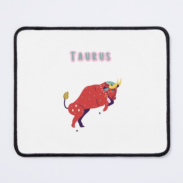 Item preview, Cute Taurus Star Sign Red Bull Aesthetic Zodiac Illustration designed and sold by By The Moon.