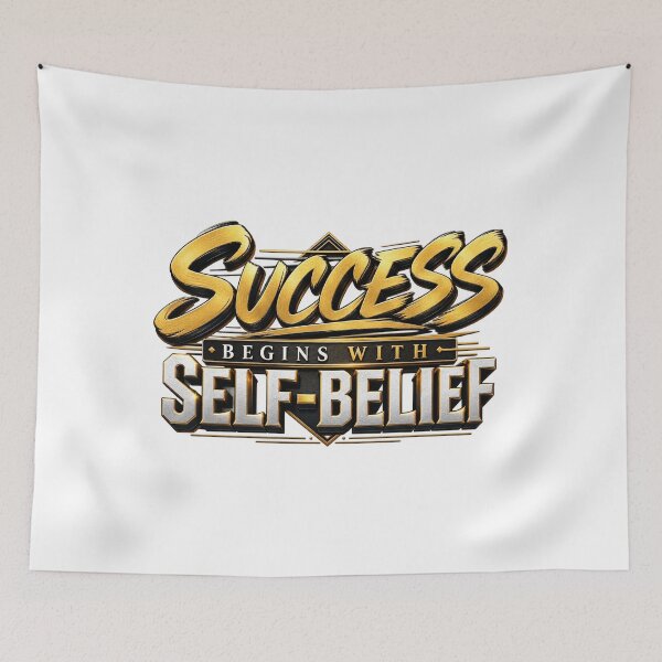 Item preview, Success Begins With Self-Belief designed and sold by bolaAura.