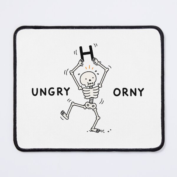 Item preview, Hungry Or Horny Skeleton Halloween Meme designed and sold by MonkiFlipp.