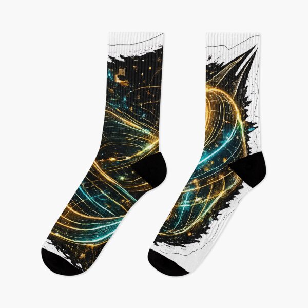 Item preview, Cyberpunk Infinity Loop Golden Cosmic Art designed and sold by RiteshCenter .