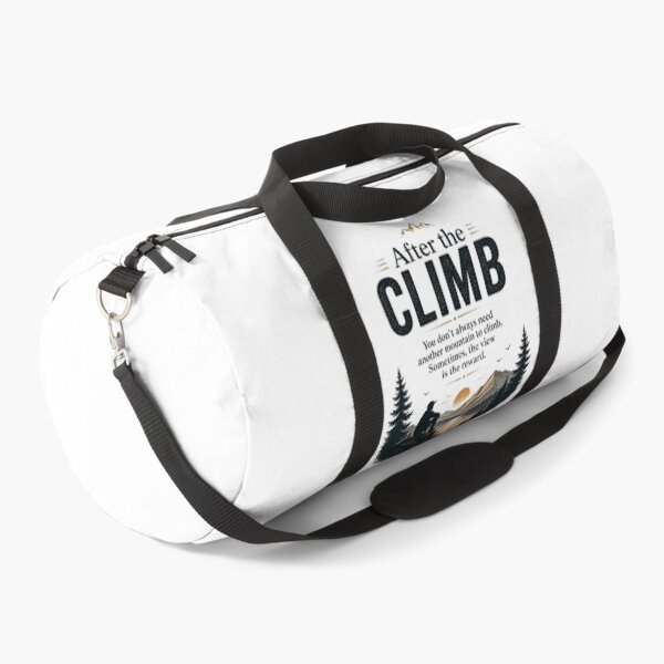 Item preview, After the Climb – Sometimes the View Is the Reward | Mountain Hiking Inspirational Quote designed and sold by DesignerThreads.