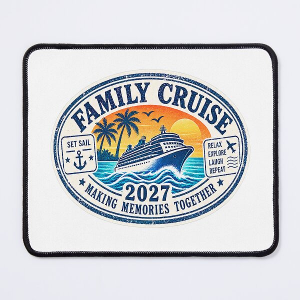 Item preview, TRAVEL COLLECTION - FAMILY CRUISE - PASSPORT - IMMIGRATION STAMP - HOTEL STICKER TAG • 2027 - MAKING MEMORIES TOGETHER designed and sold by WheelieGdArt.