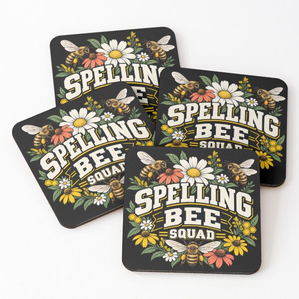 Item preview, Spelling Bee Squad Vintage Floral Bee Design designed and sold by creativebymateo.
