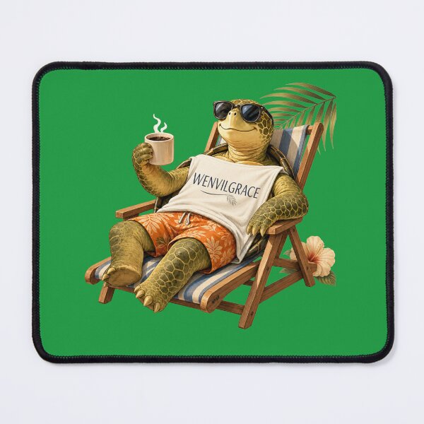 Item preview, Beach Chair Turtle Gift designed and sold by Wenvilgrace.