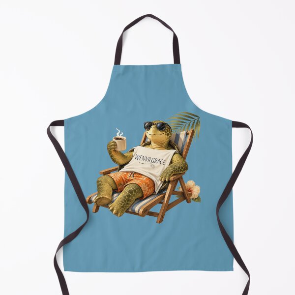 Item preview, Beach Chair Turtle Gift designed and sold by Wenvilgrace.