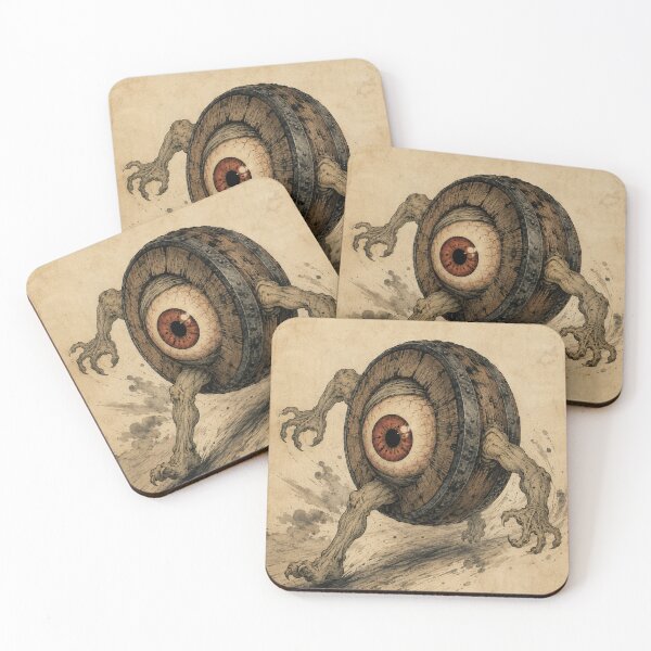 Item preview, Menacing Wanyudo Woodblock Yokai designed and sold by Ocelot-T.