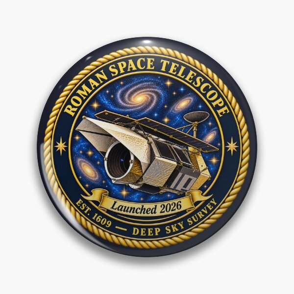 Item preview, Roman Space Telescope Vintage Astronomy Mission Art designed and sold by CalmCapy Co.