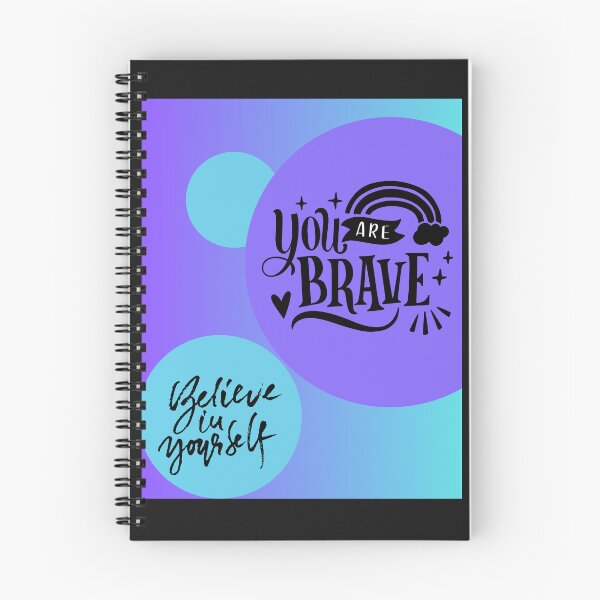 Item preview, You are brave, believe in yourself, positive affirmation mental health design designed and sold by cheekylorns.