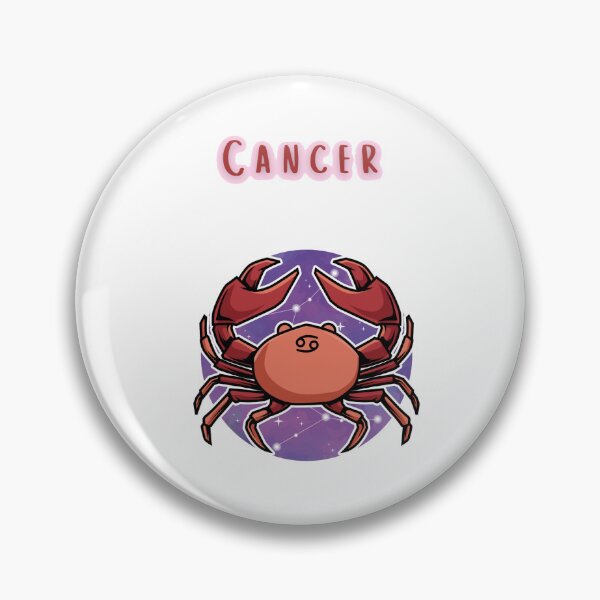 Item preview, Cute Cancer Star Sign Crab Aesthetic Purple Zodiac Illustration designed and sold by By The Moon.